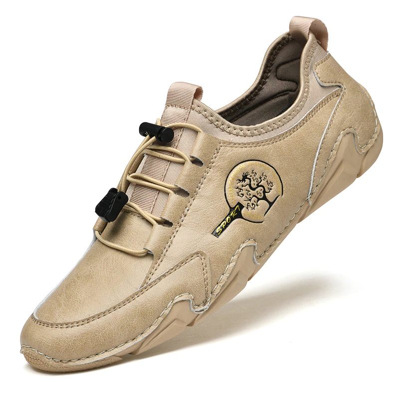 Minguez Casual Sneakers För Män - Beige
