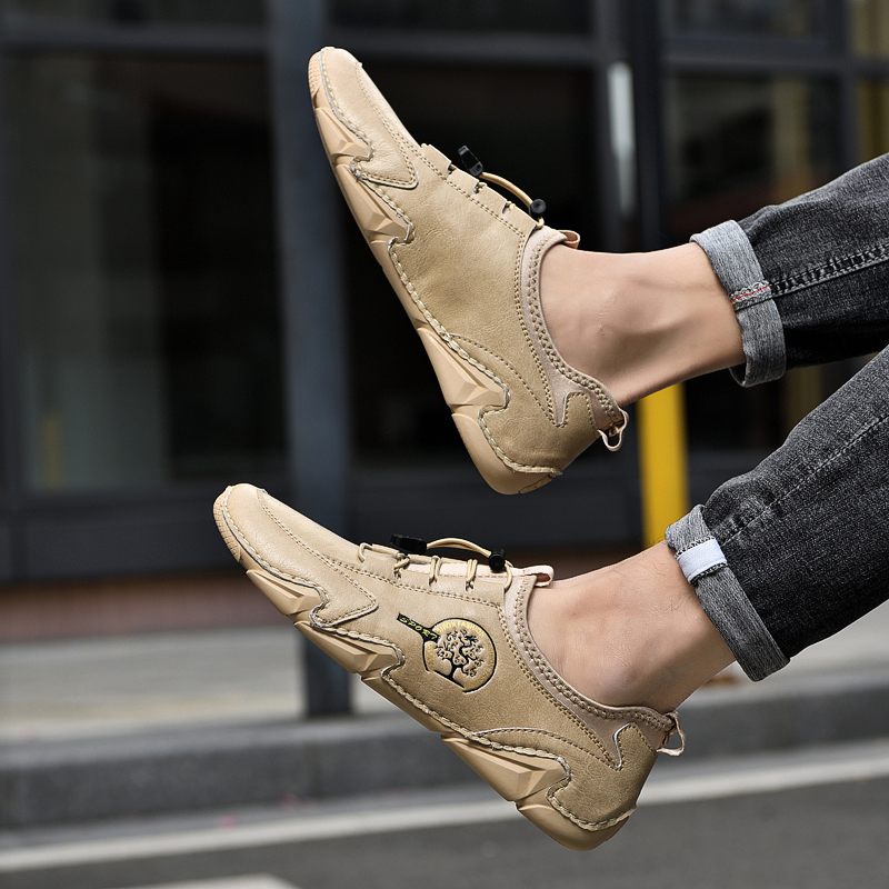 Minguez Casual Sneakers För Män - Beige