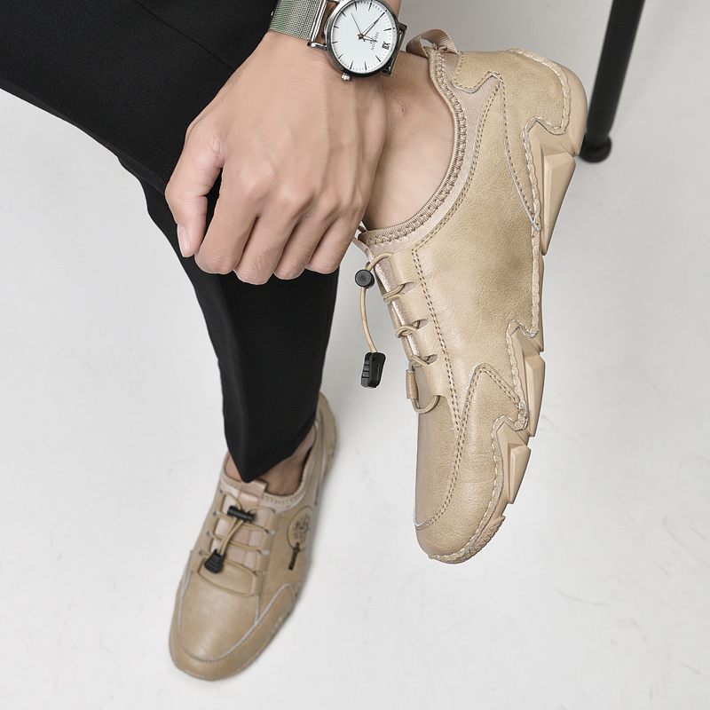Minguez Casual Sneakers För Män - Beige