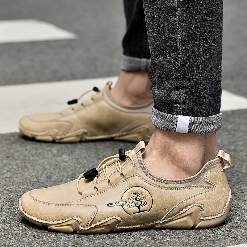 Minguez Casual Sneakers För Män - Beige