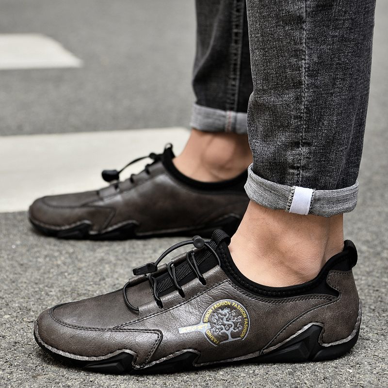 Minguez Casual Sneakers För Män - Beige