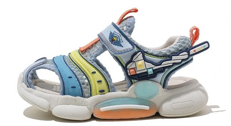 Mitchell Unisex Strandsandal För Barn - Blå