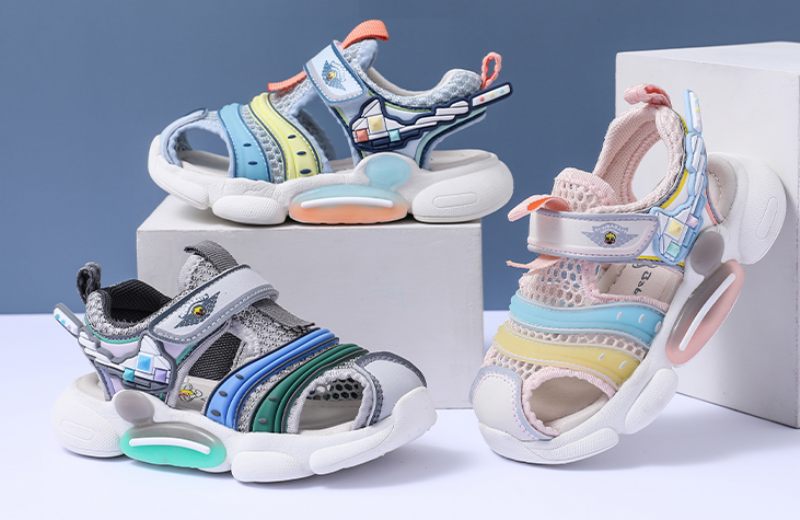 Mitchell Unisex Strandsandal För Barn - Blå