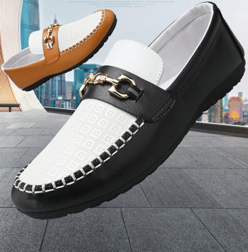 Mixi Loafers För Män Fritidsskor - Vit