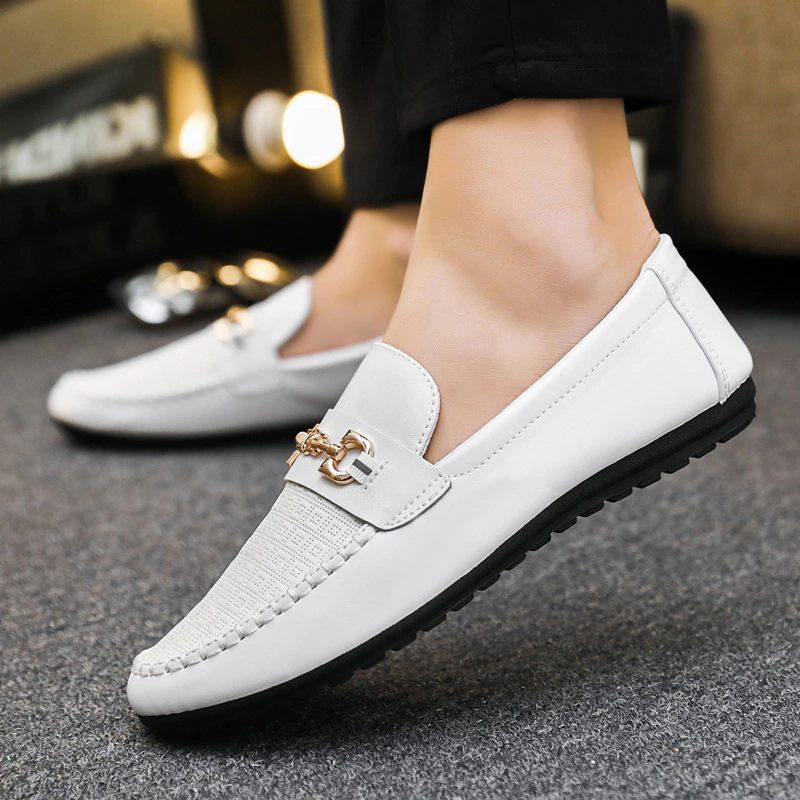 Mixi Loafers För Män Fritidsskor - Vit