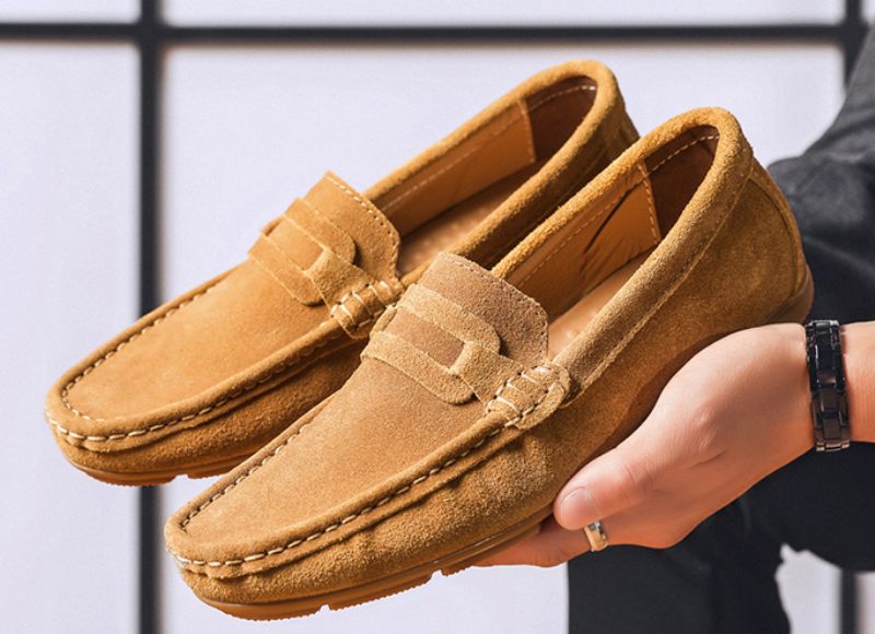 Moca Loafer Klänning Skor För Män - Marinblå