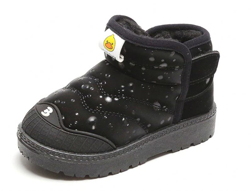 Molina Unisex Snökänga För Barn - Svart Päls
