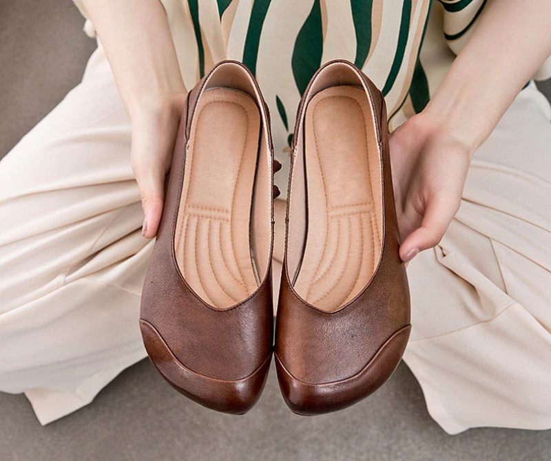 Moly Platta Skor För Kvinnor - Beige
