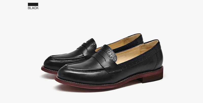 Monaco Klassiska Loaferskor För Kvinnor - Svart
