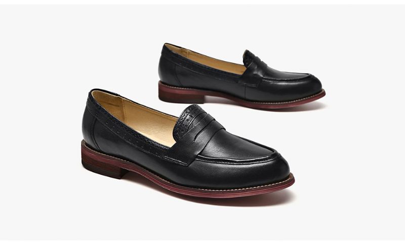 Monaco Klassiska Loaferskor För Kvinnor - Svart