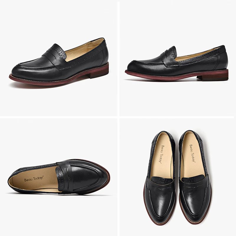 Monaco Klassiska Loaferskor För Kvinnor - Svart