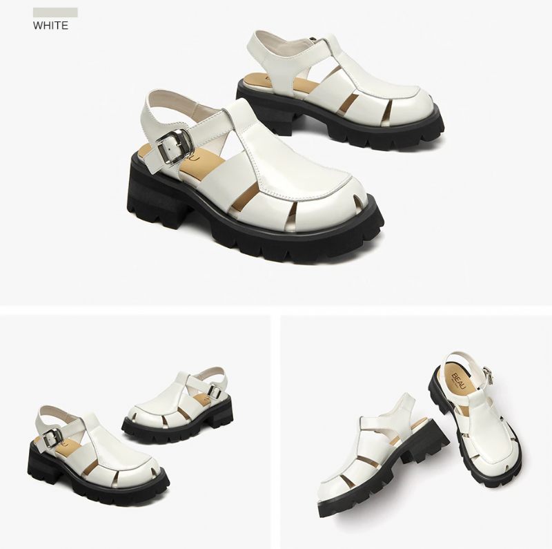 Monic Lädersandal För Kvinnor - Svart