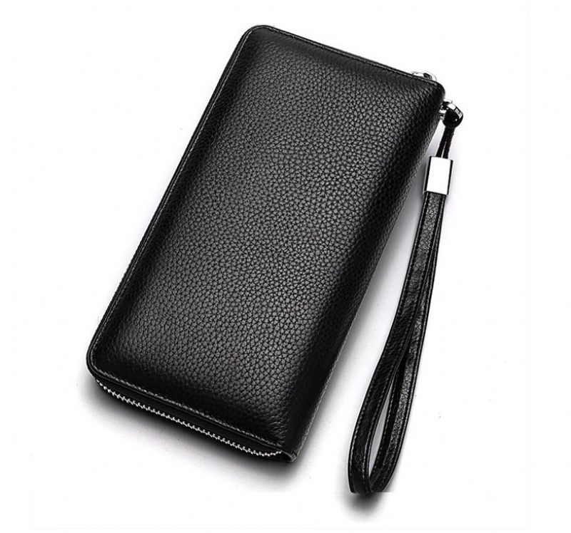 Moraes Läder Clutch Plånböcker För Män - Svart