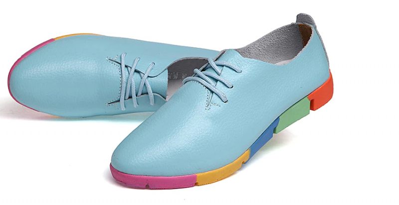 Morelti Damsnörning Casual Flat Loafer Skor - Svart