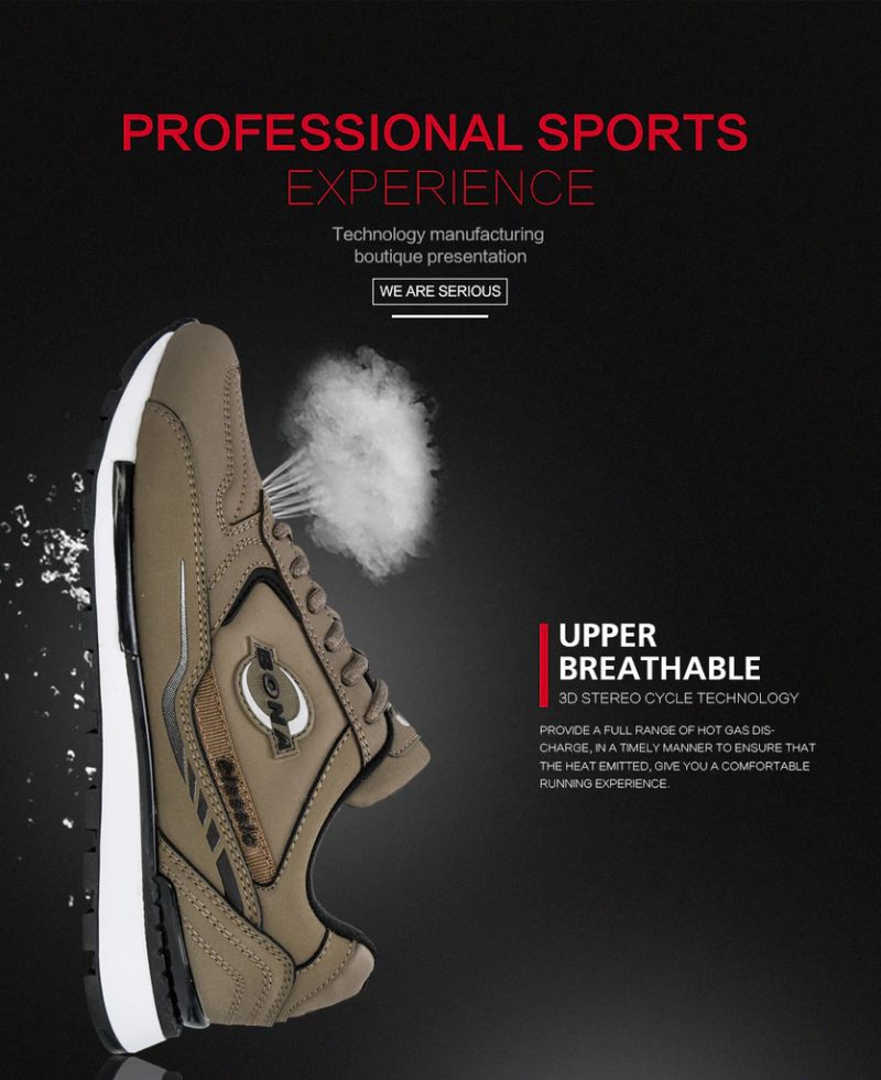 Moro Casual Sneakers För Män - Khaki