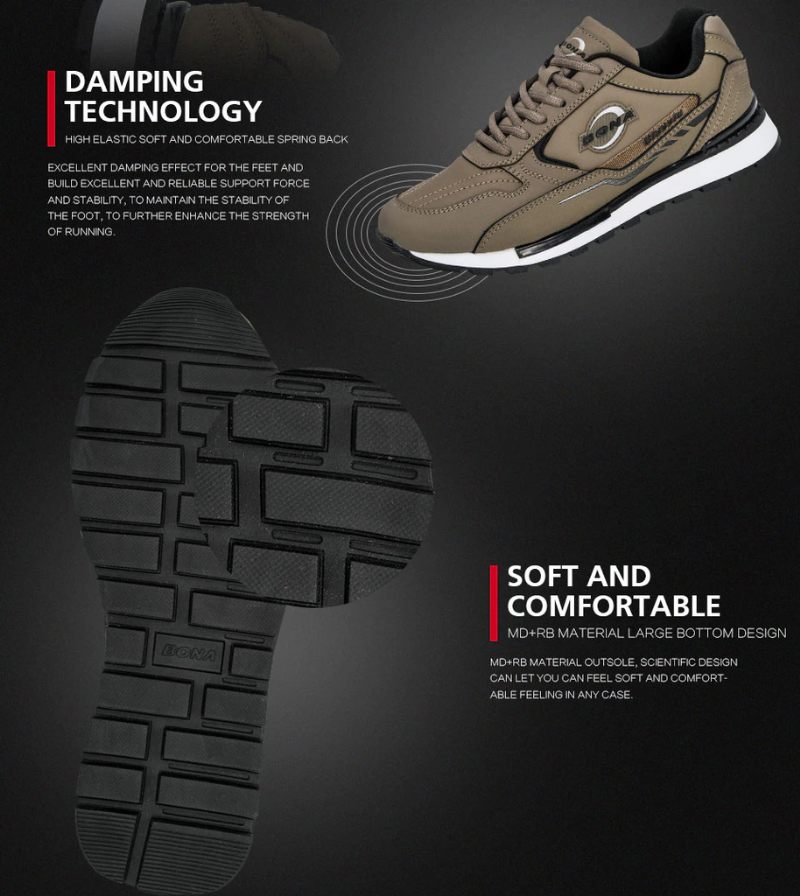 Moro Casual Sneakers För Män - Khaki
