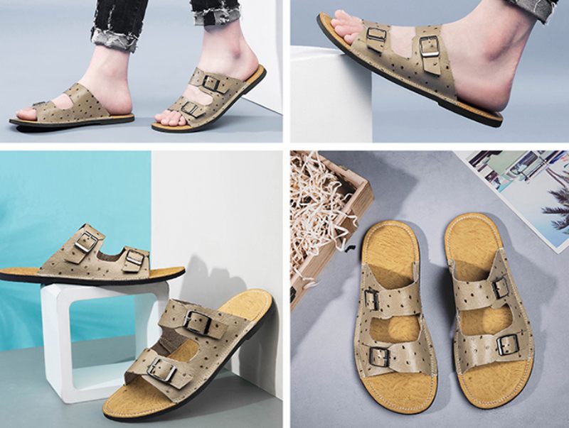 Muller Casual Sandal För Män - Kaki
