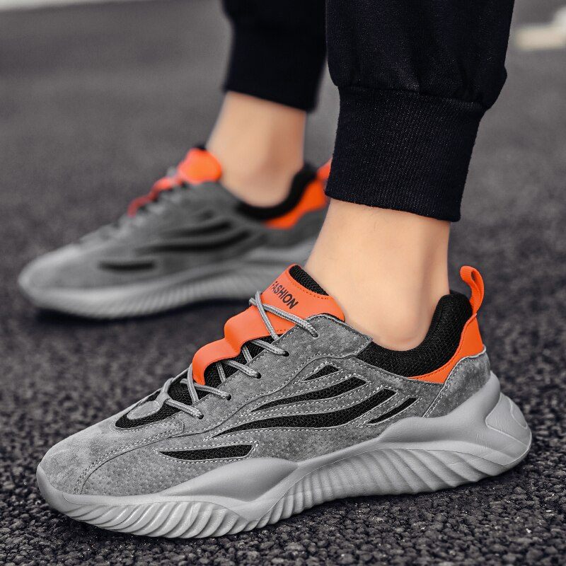 Multimax Walking Sneakers För Män - Grå