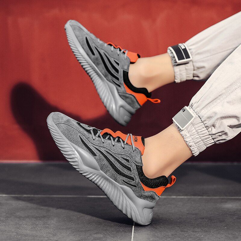 Multimax Walking Sneakers För Män - Grå
