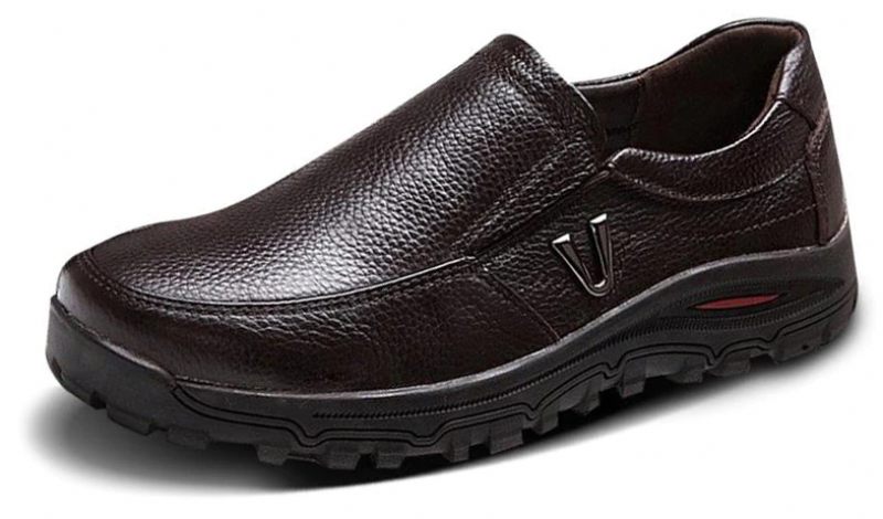 Muslera Loafers Klänning Skor För Män - Kaffe