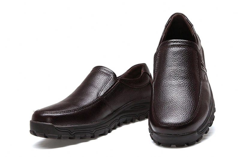 Muslera Loafers Klänning Skor För Män - Kaffe