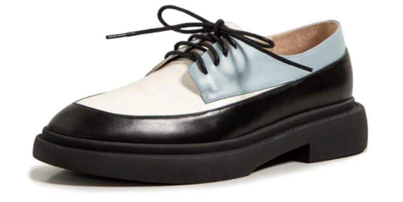 Nadal Loafer-läderskor För Kvinnor - Blå