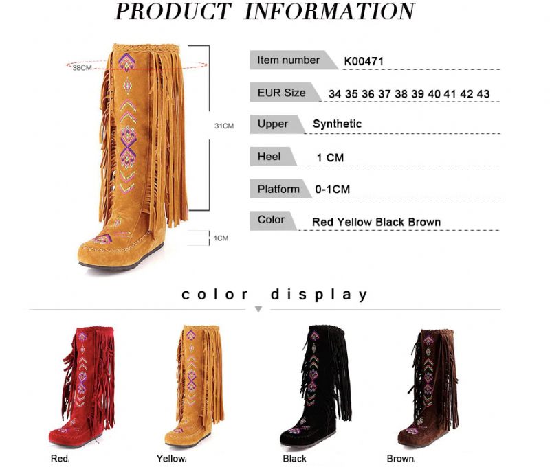 Naisha Boots Mid Calf - Gult