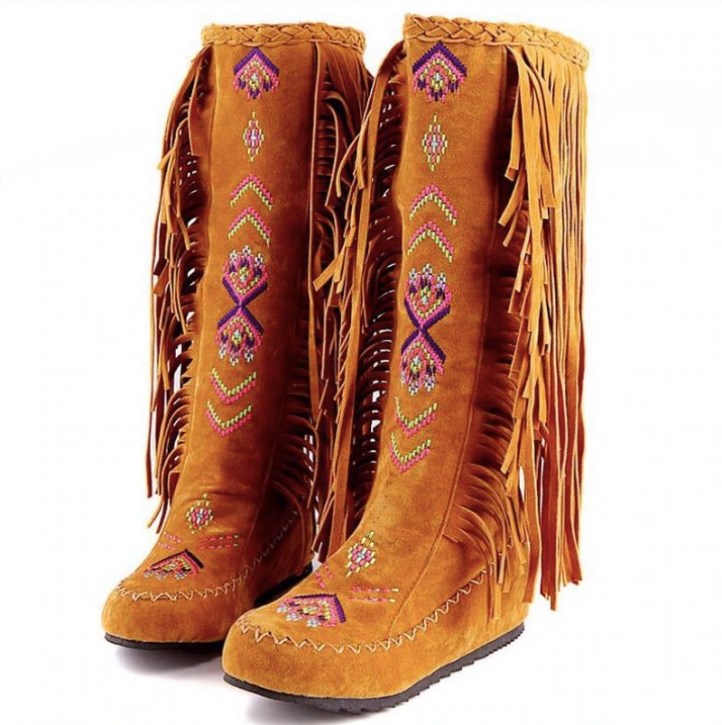 Naisha Boots Mid Calf - Gult