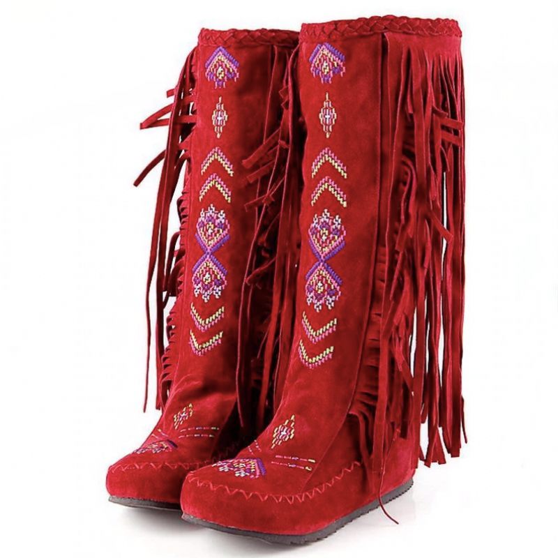 Naisha Boots Mid Calf - Gult