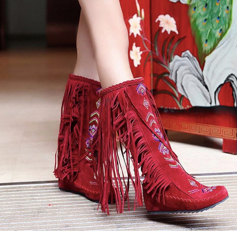 Naisha Boots Mid Calf - Gult