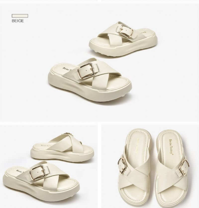 Namoi Damsandaler Slipper Läder - Svart