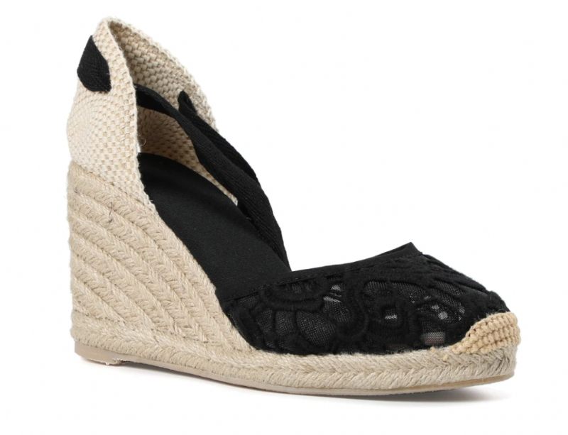 Nanda Wedges - Vit spets