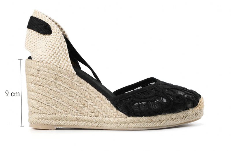 Nanda Wedges - Vit spets