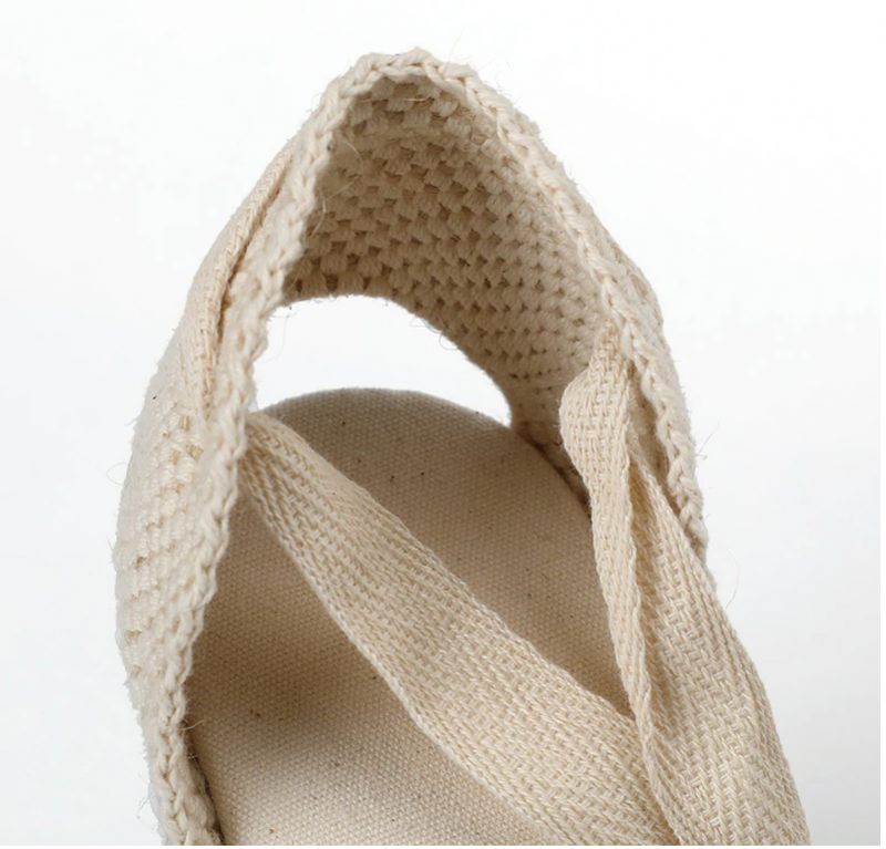 Nanda Wedges - Vit spets