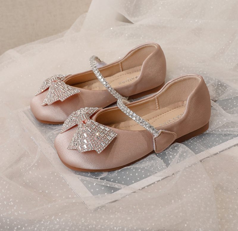 Nanny Flickor Platta Skor - Beige