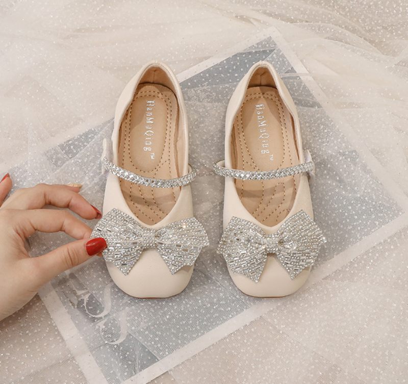 Nanny Flickor Platta Skor - Beige