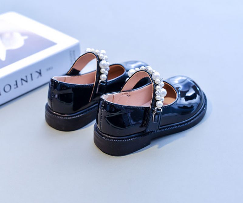 Nany Baby Platta Skor För Tjejer - Svart