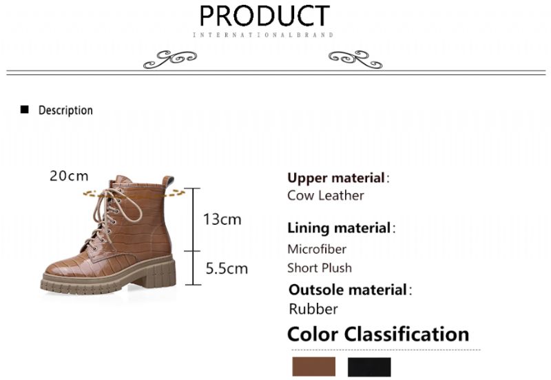 Nashira Boots Ankelhöjd - Brun utan plysch