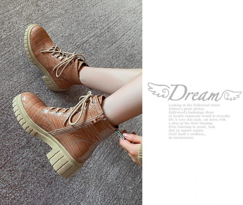 Nashira Boots Ankelhöjd - Brun utan plysch