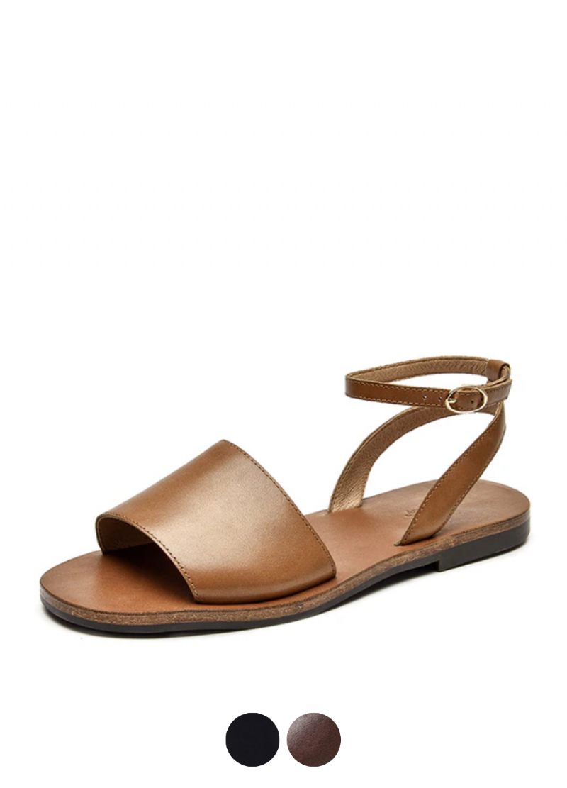 Natalia Designersandal I Läder För Kvinnor