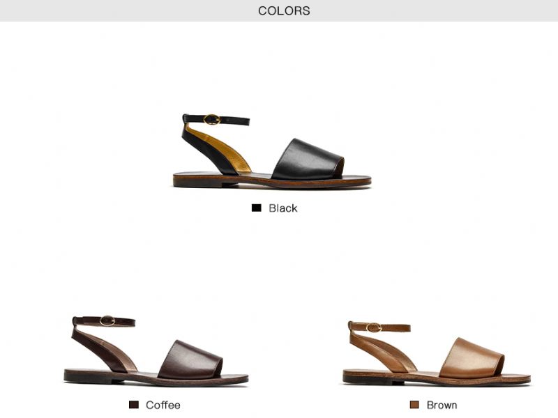 Natalia Designersandal I Läder För Kvinnor - Brun