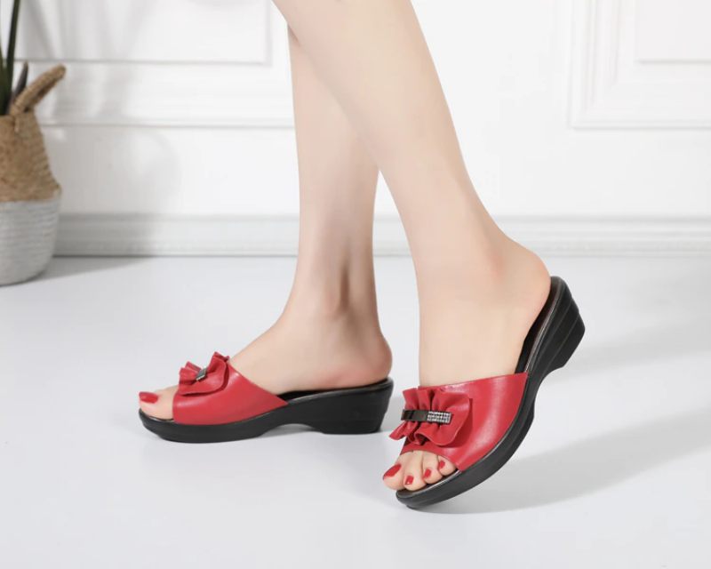 Natalya Sandal För Dammode - Grå