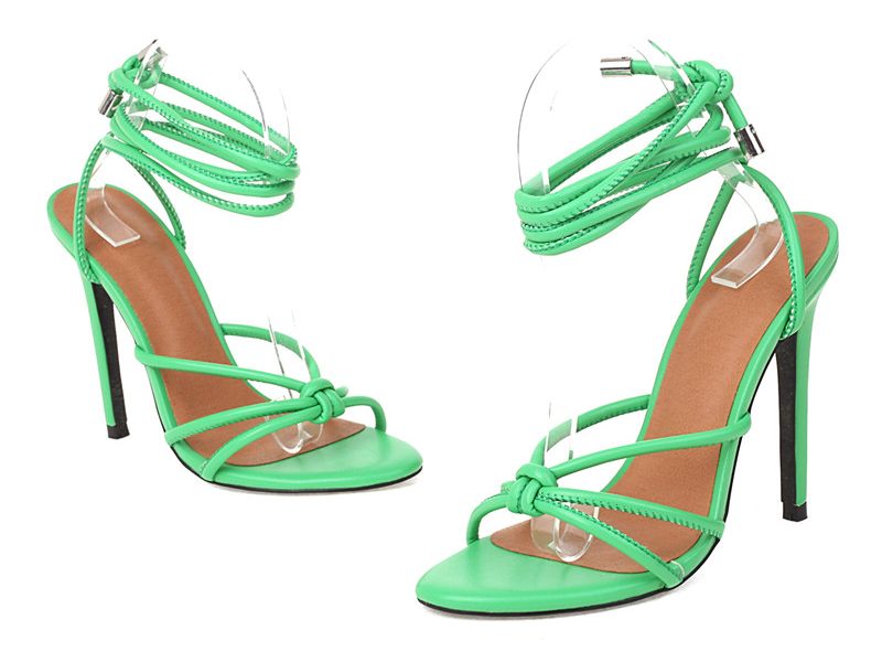 Nathacha Sandal Med Hög Klack För Kvinnor - Grön