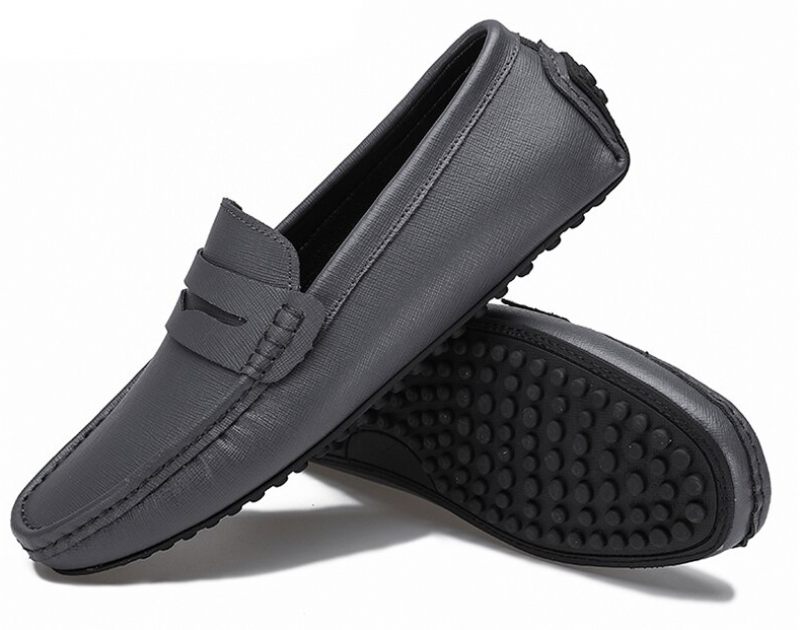 Navas Bekväma Loafers-skor För Män - Grå