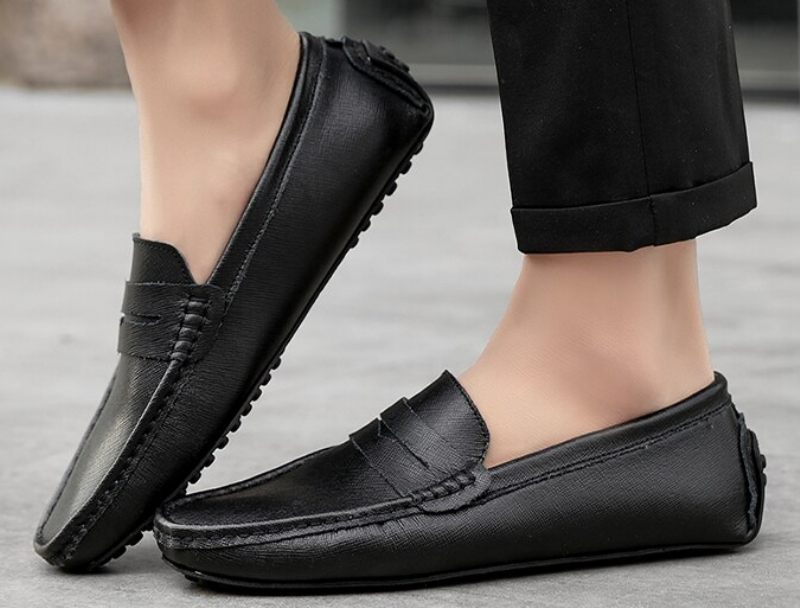 Navas Bekväma Loafers-skor För Män - Grå