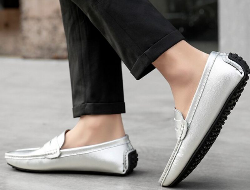 Navas Bekväma Loafers-skor För Män - Grå