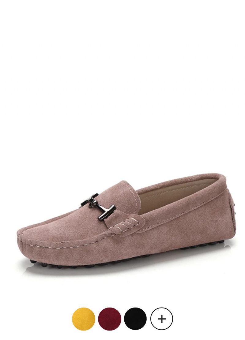 Nayah Driving Loafer I Läder För Kvinnor