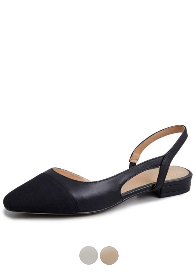 Nayi Kvinnors Square Toe Flats Pumps