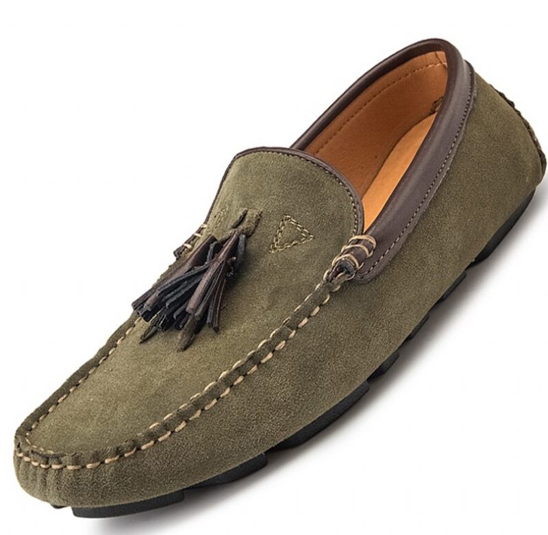 Ned Loafers För Män Casual Skor - Oliv