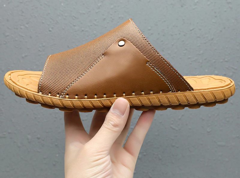 Neuer Utomhussandal För Män - Brun